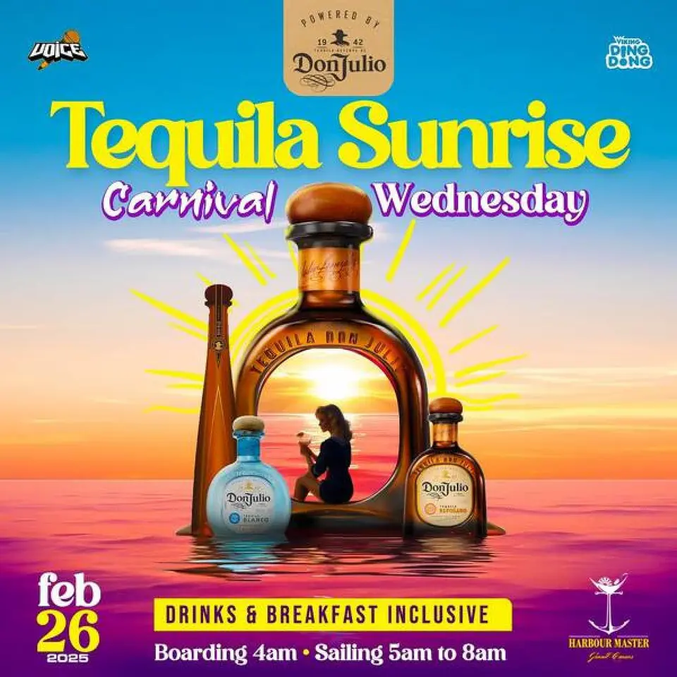 Tequila Sunrise flyer or graphic.