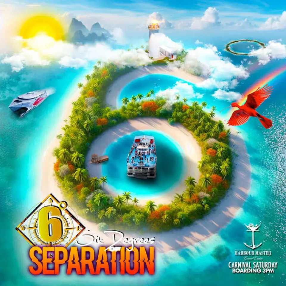 6 Degrees of Separation flyer or graphic.