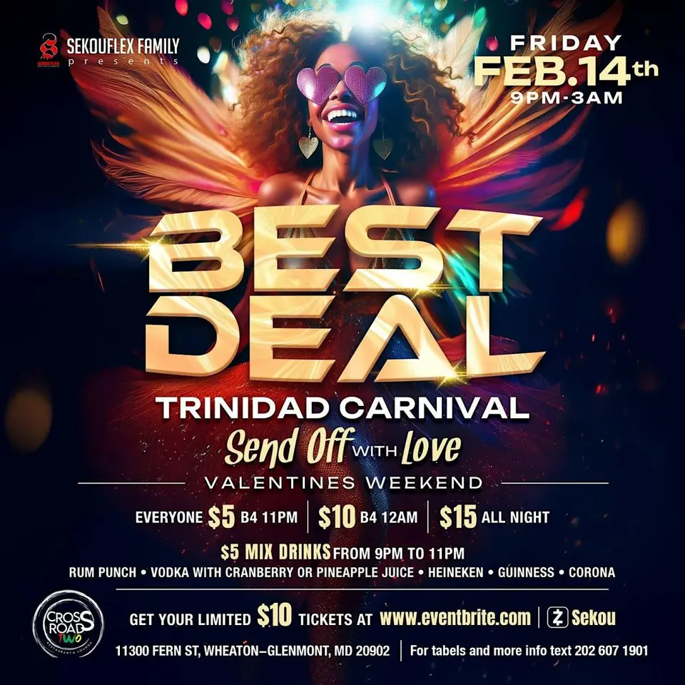 Best Deal [Trinidad Carnival Send Off with Love] flyer or graphic.