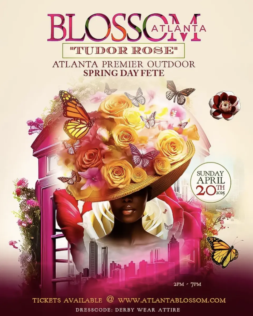 Blossom flyer or graphic.