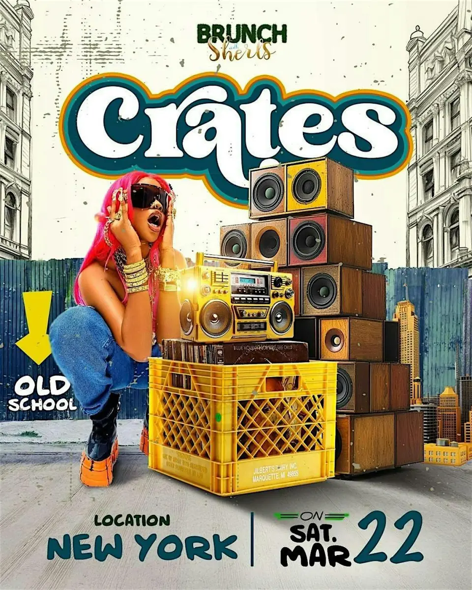 Crates flyer or graphic.