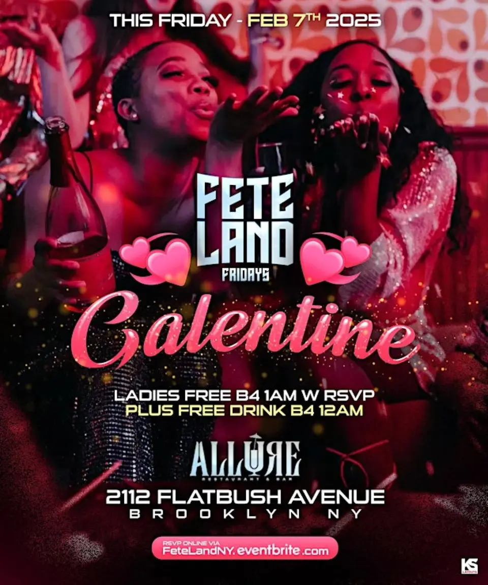 Fete Land Fridays flyer or graphic.