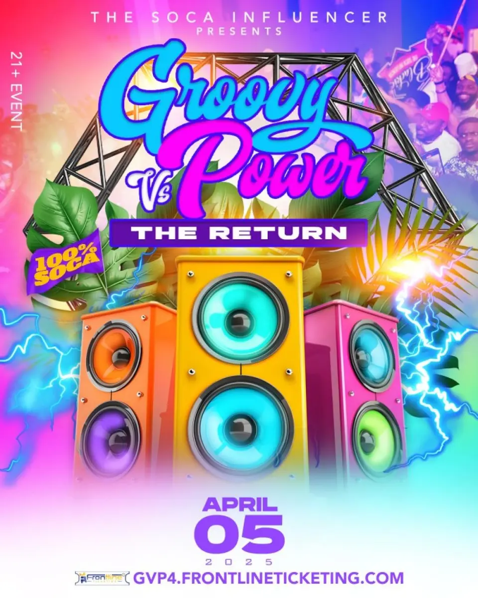 Groovy Vs Power: The Return flyer or graphic.