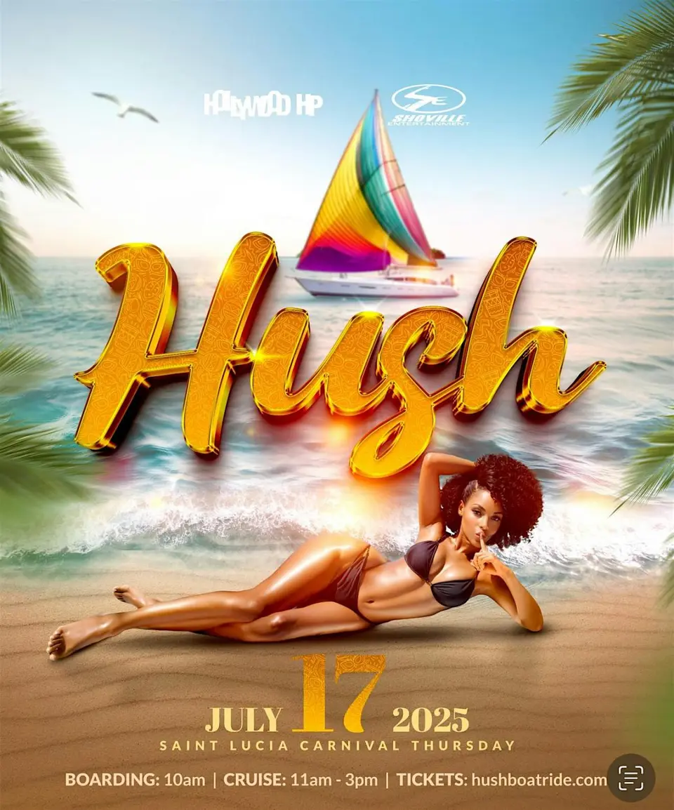 H.U.S.H Boatride flyer or graphic.