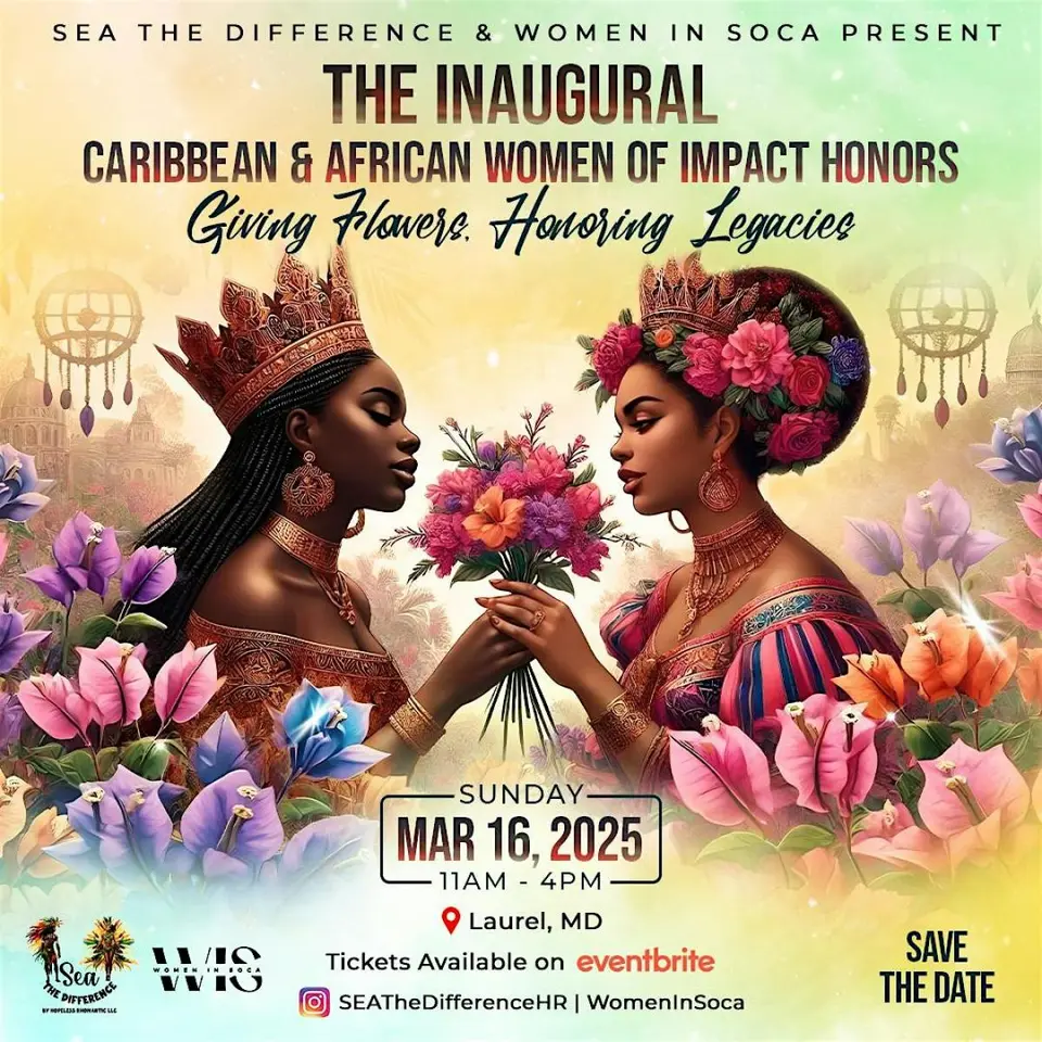 Inaugural Caribbean & African Women of Impact Honors flyer or graphic.