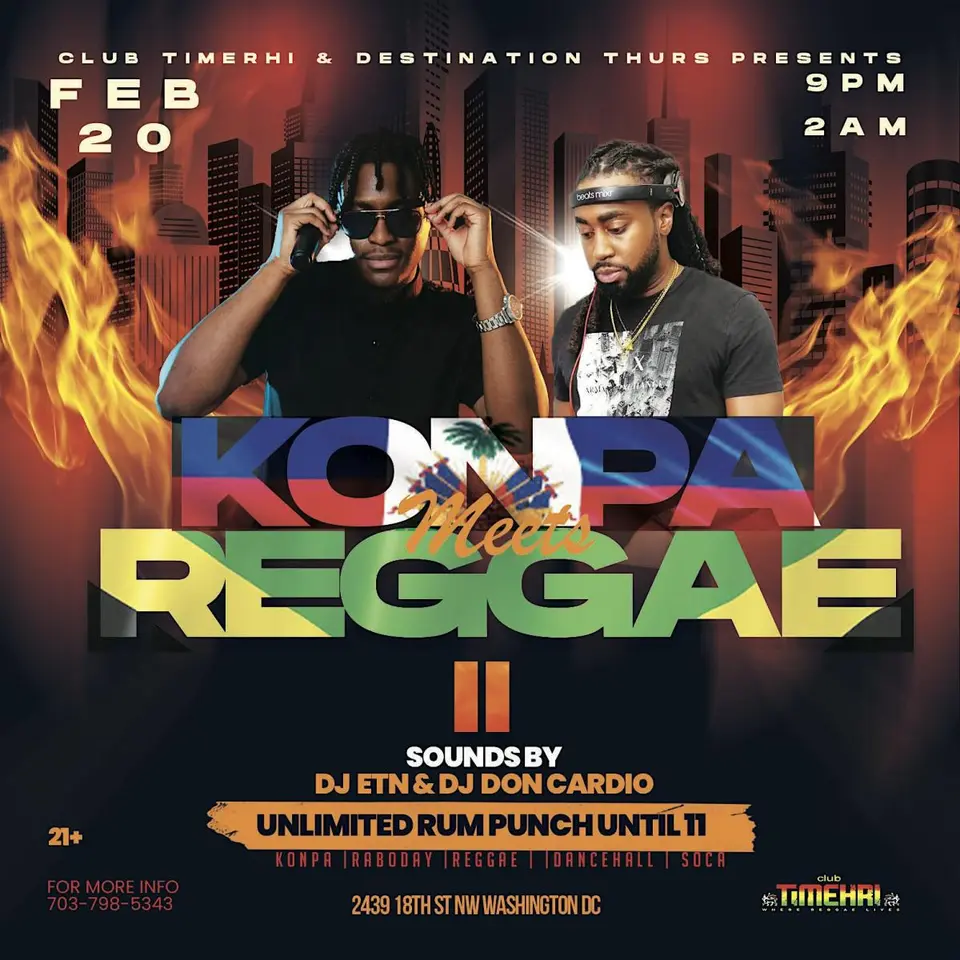 Konpa Meets Reggae II flyer or graphic.