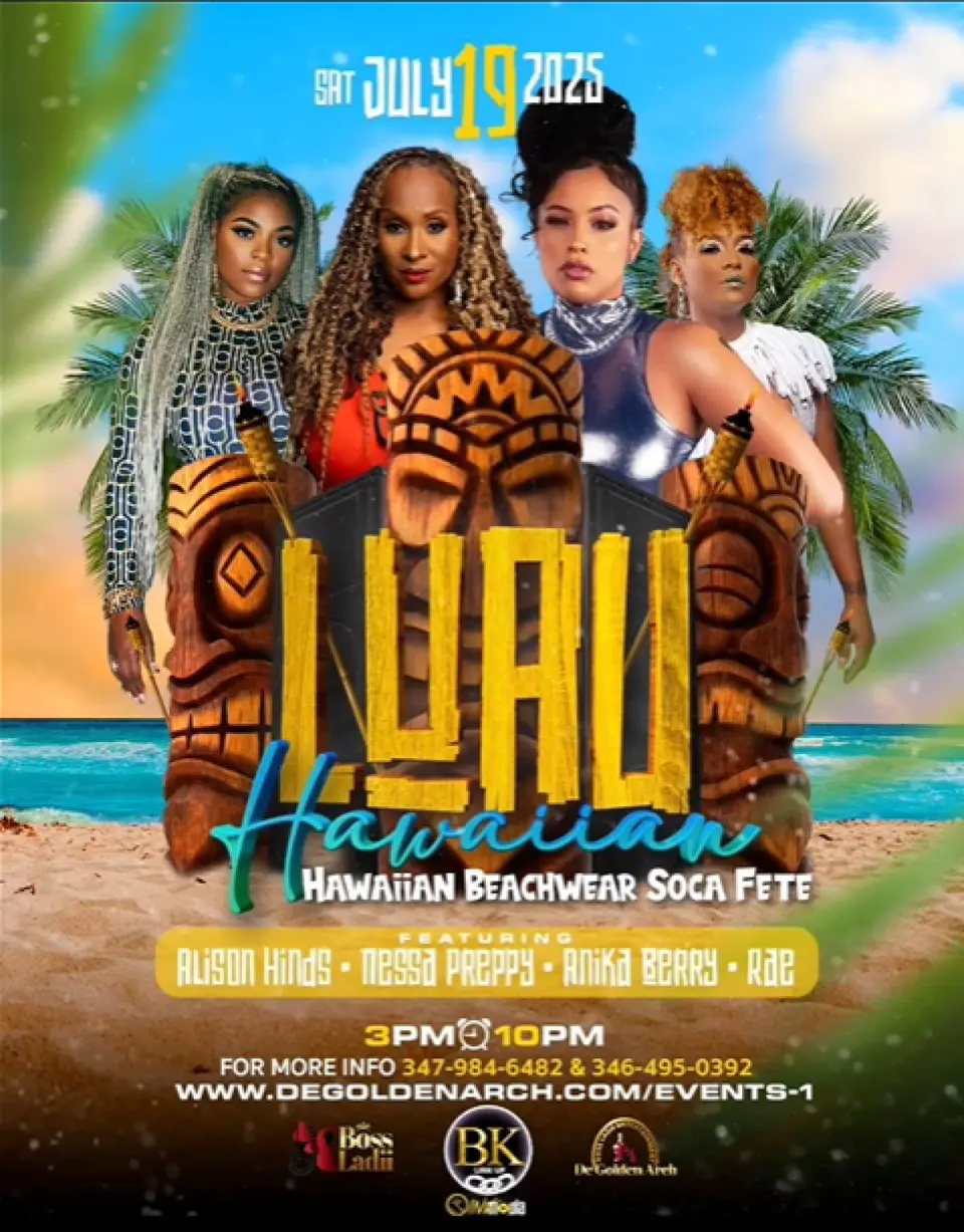 Luau flyer or graphic.