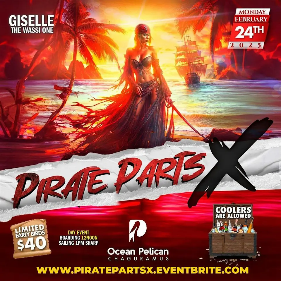 Pirate Parts X flyer or graphic.