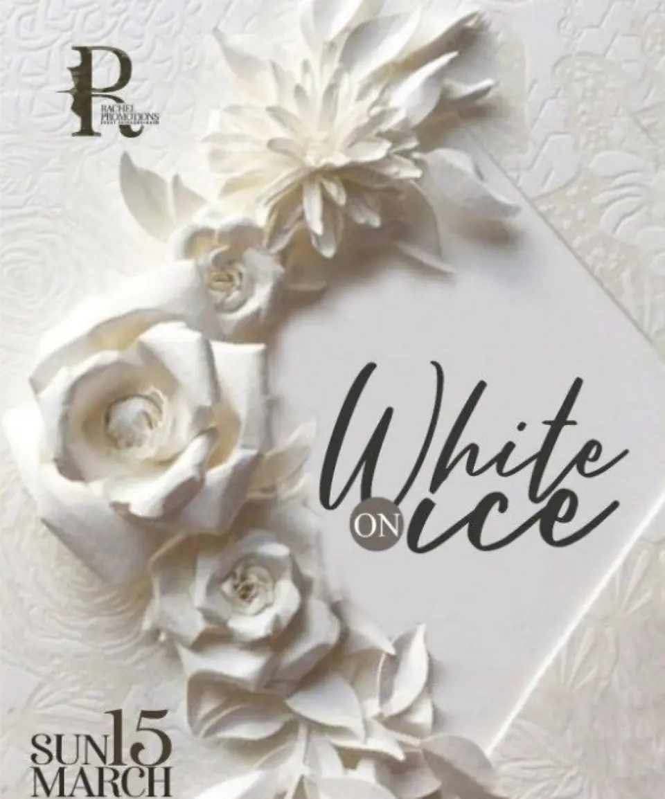 White On Ice flyer or graphic.