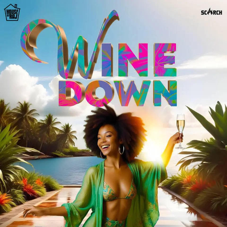 Wine Down flyer or graphic.