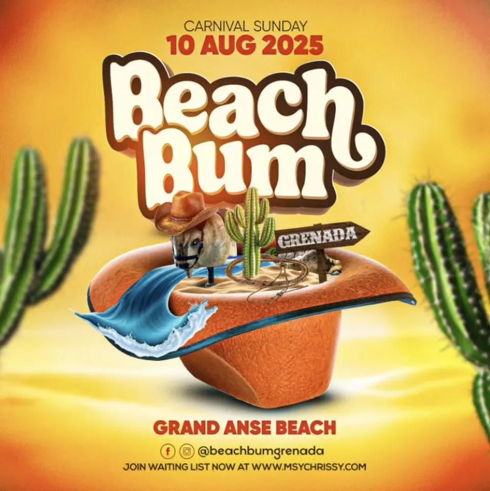 Beach Bum flyer or graphic.