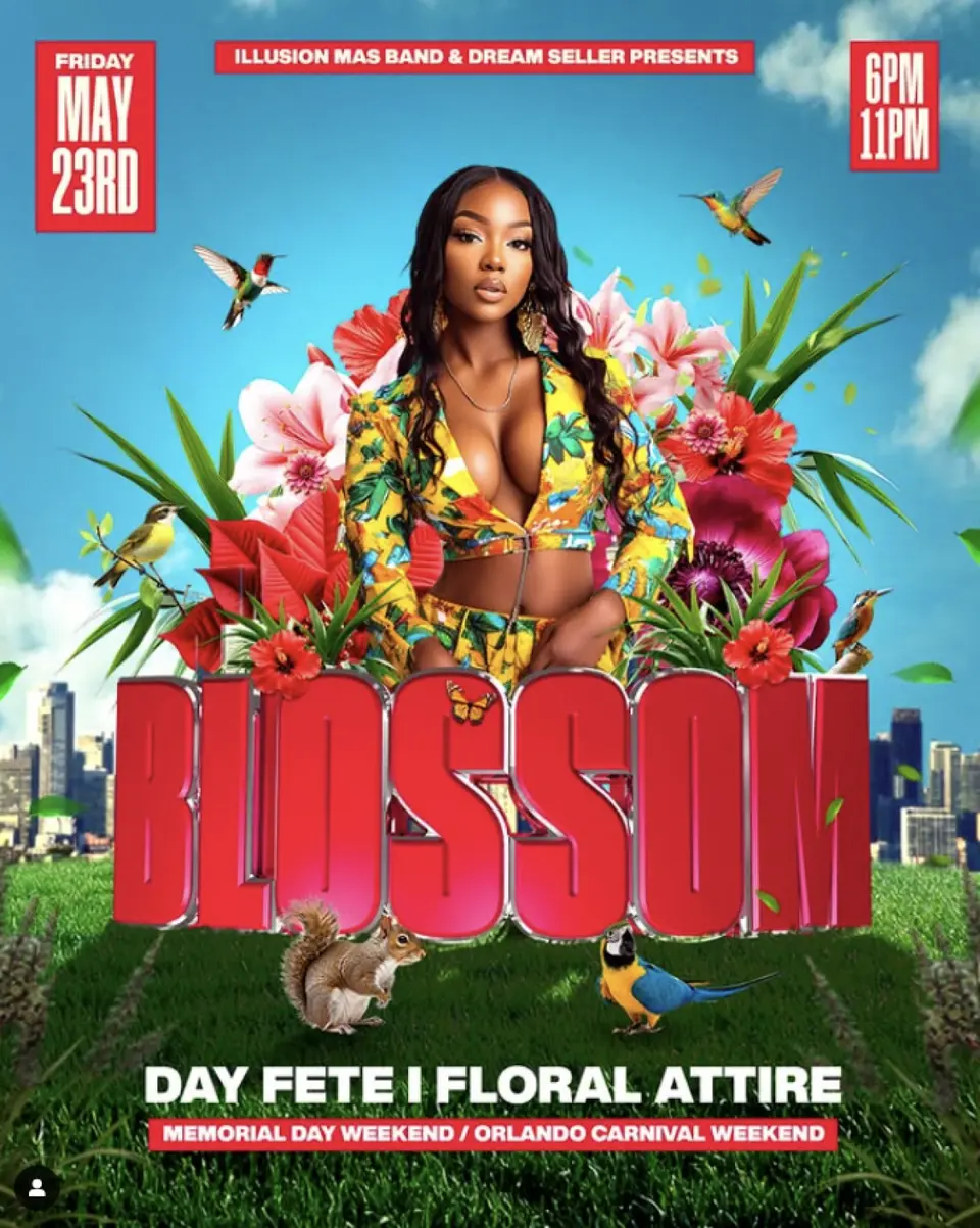 Blossom  flyer or graphic.