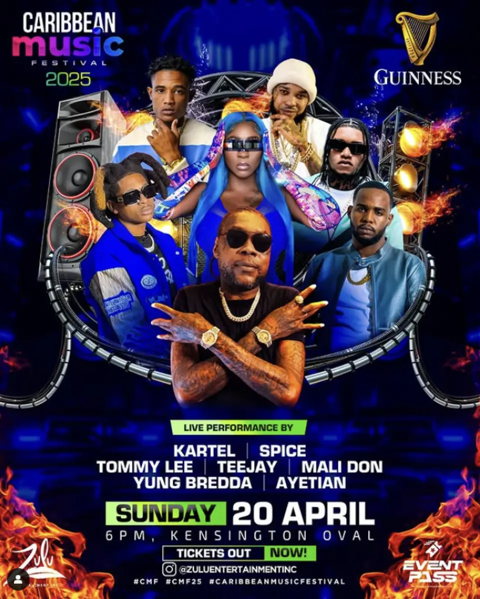 Caribbean Music Festival  flyer or graphic.