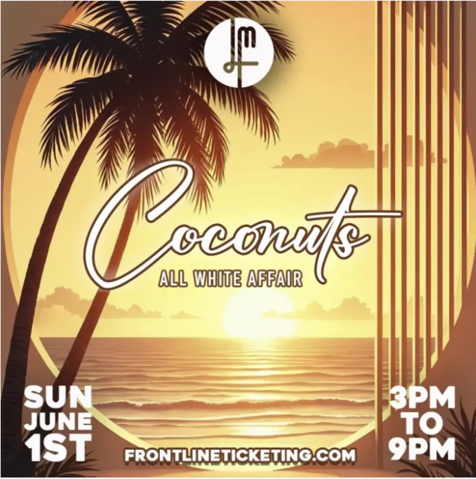 Coconuts flyer or graphic.