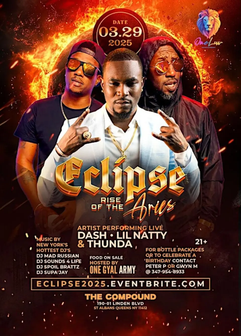 ECLIPSE  "Rise Of The Aries" flyer or graphic.