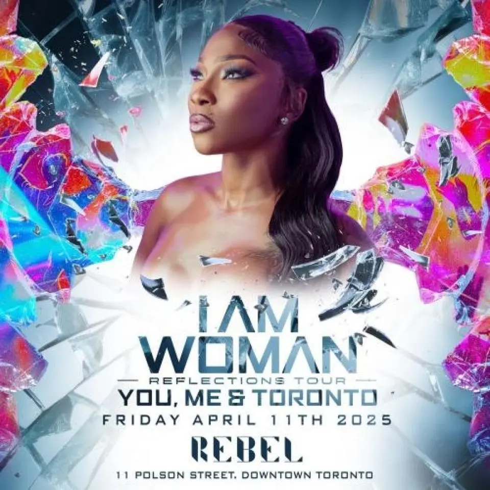 I Am Woman flyer or graphic.