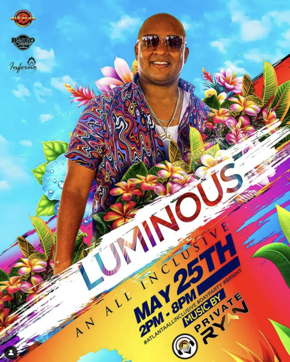 Luminous flyer or graphic.