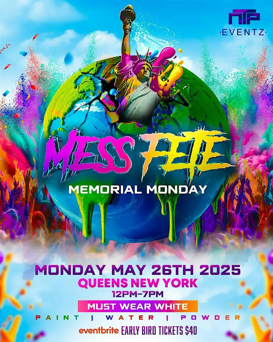 Mess Fete flyer or graphic.