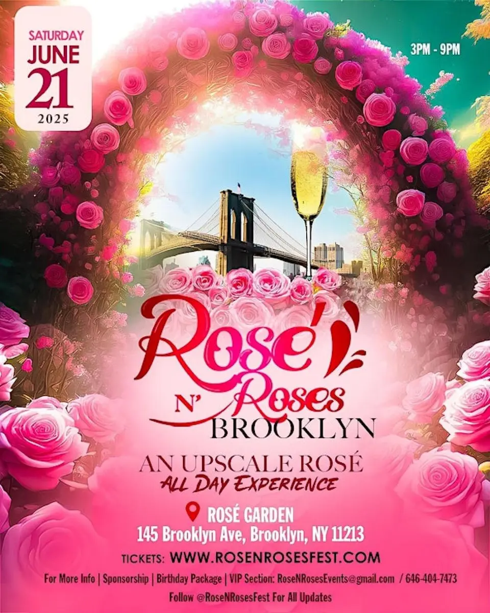 Rosé N' Roses  flyer or graphic.