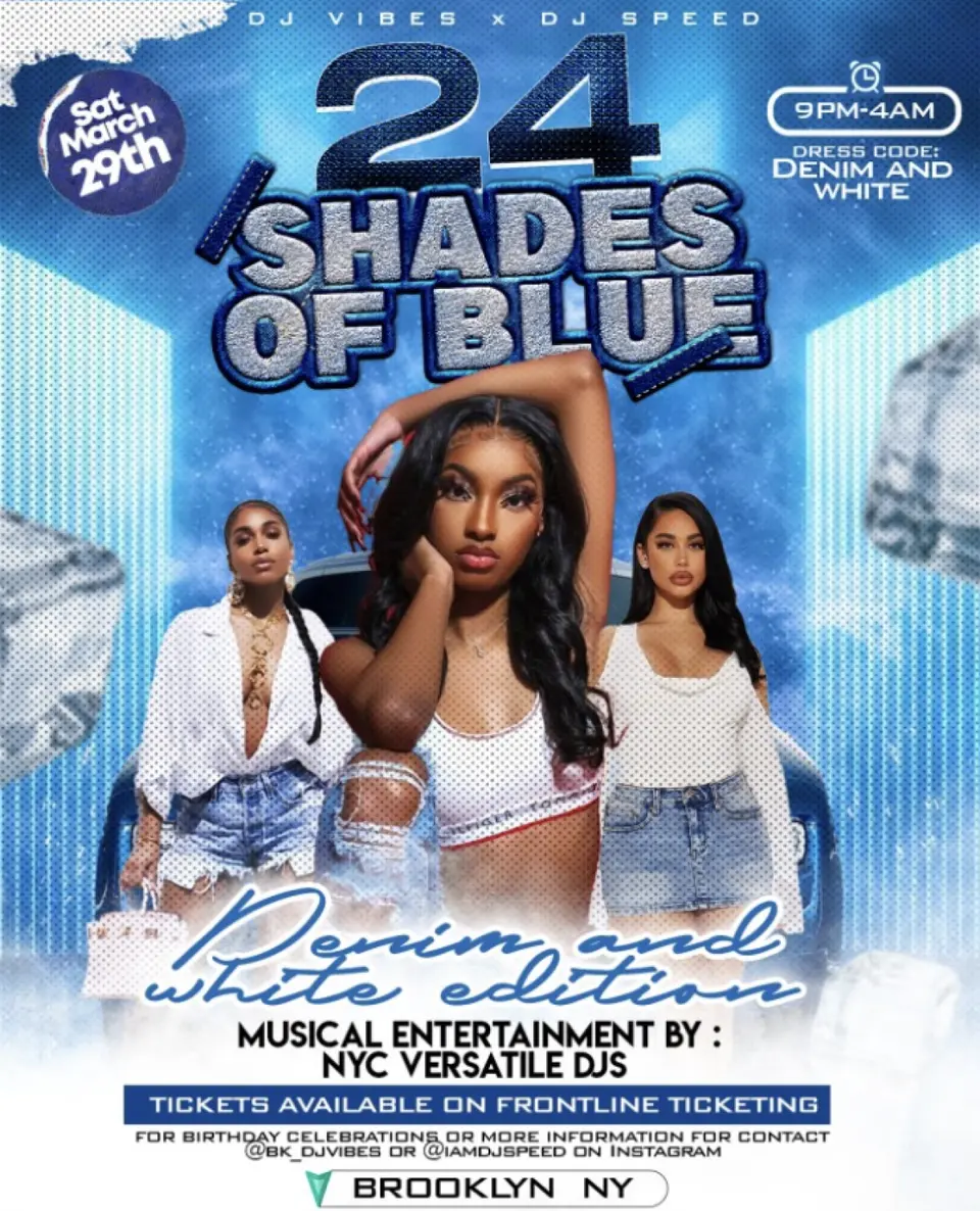 Shades Of Blue flyer or graphic.