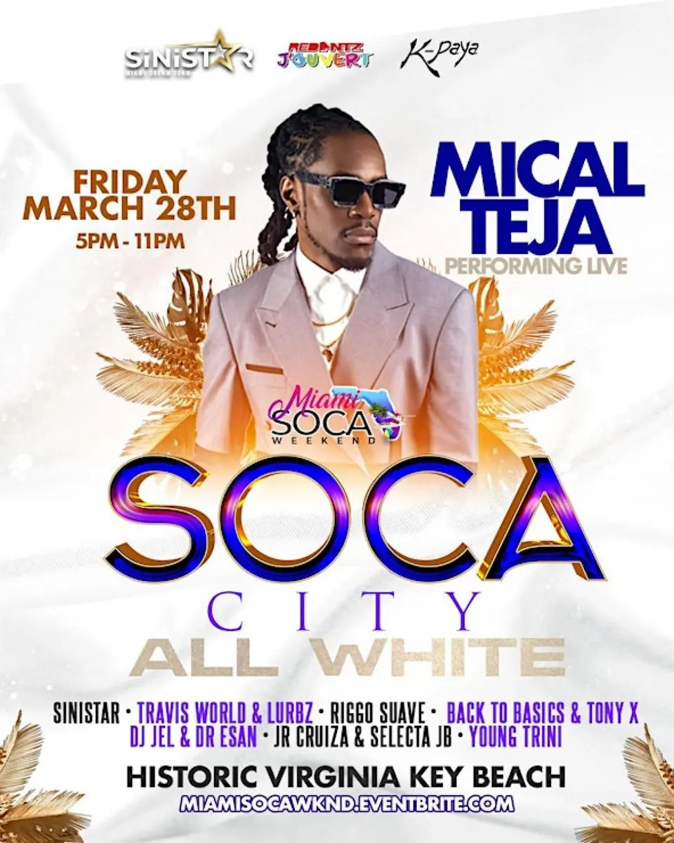 Soca City (Miami Soca Weekend) flyer or graphic.