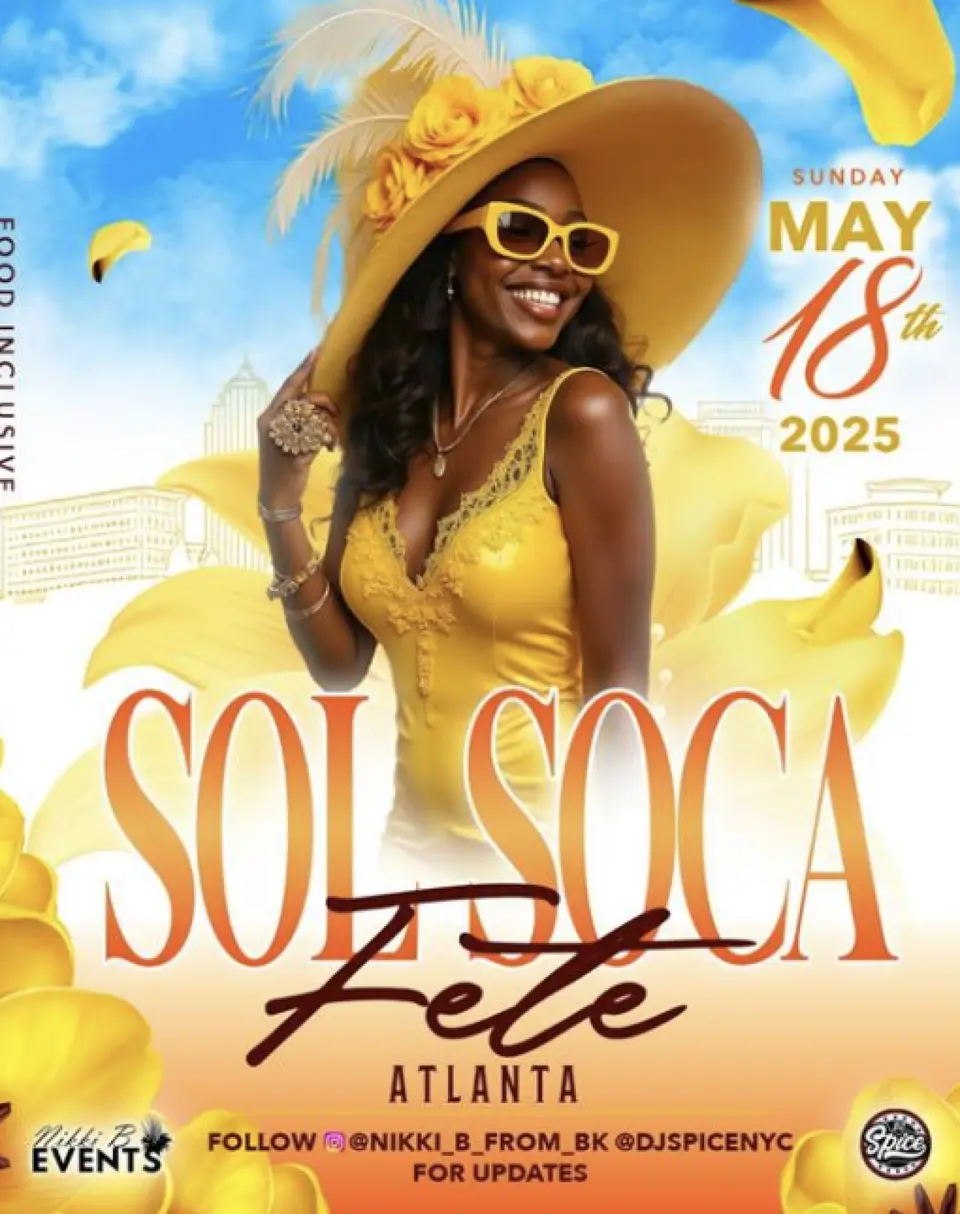Sol Soca Fete flyer or graphic.