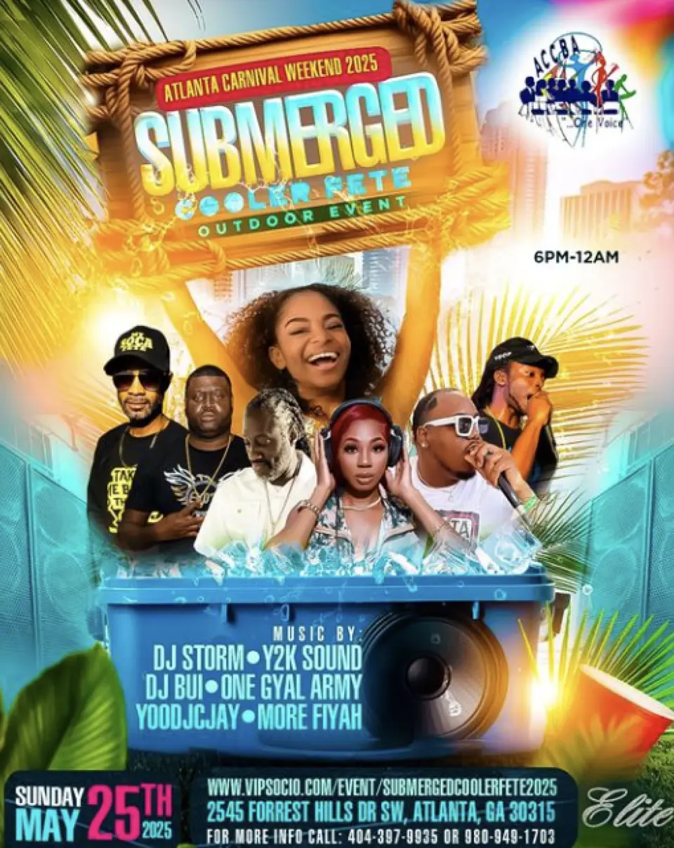 Submerged Cooler Fete flyer or graphic.