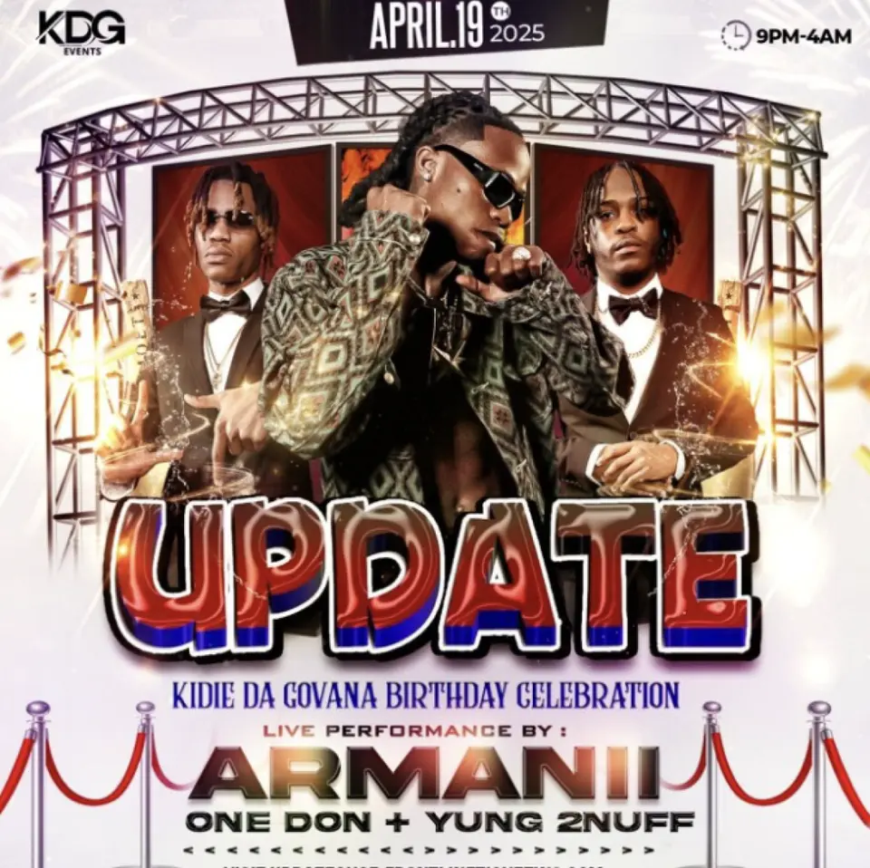 Update flyer or graphic.