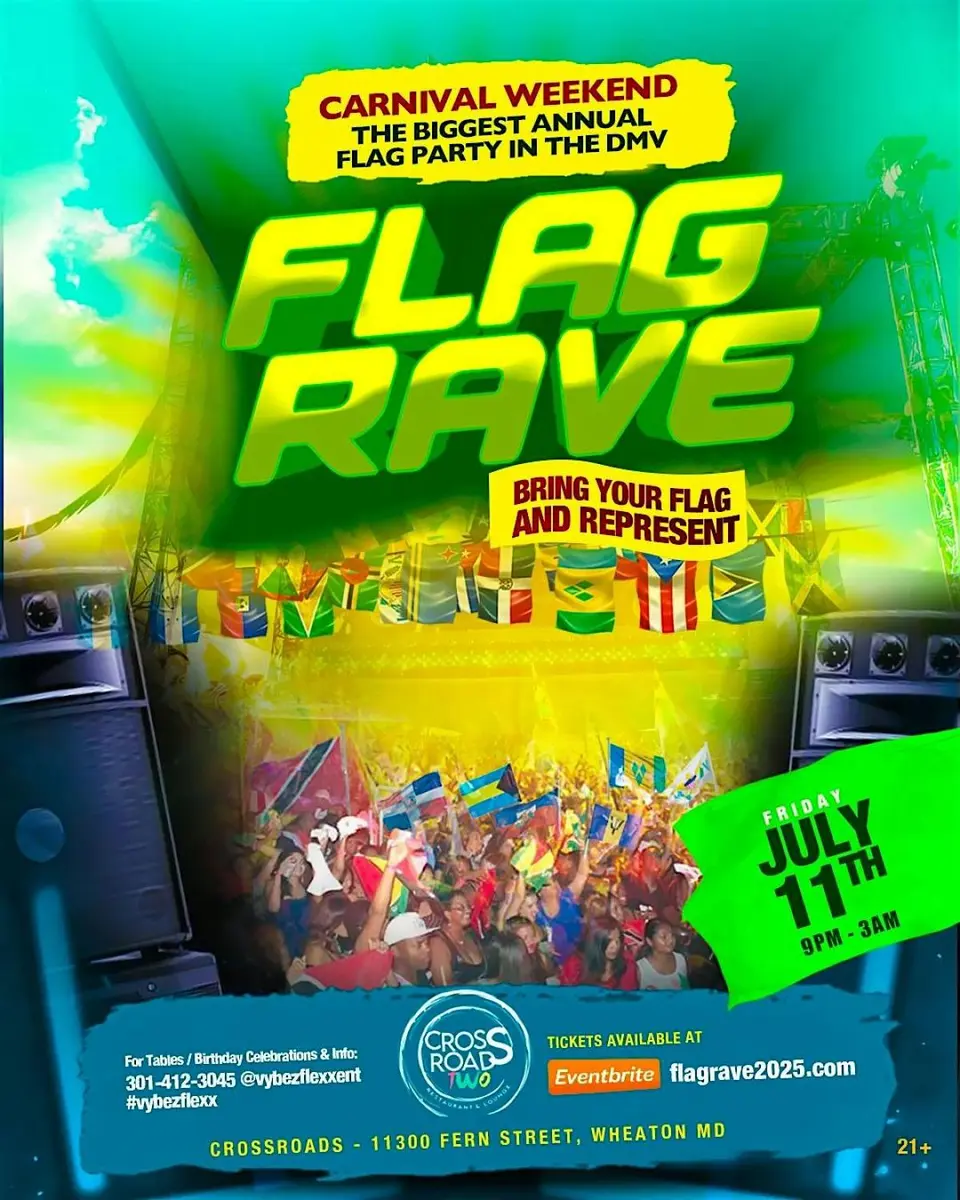 Flag Rave flyer or graphic.