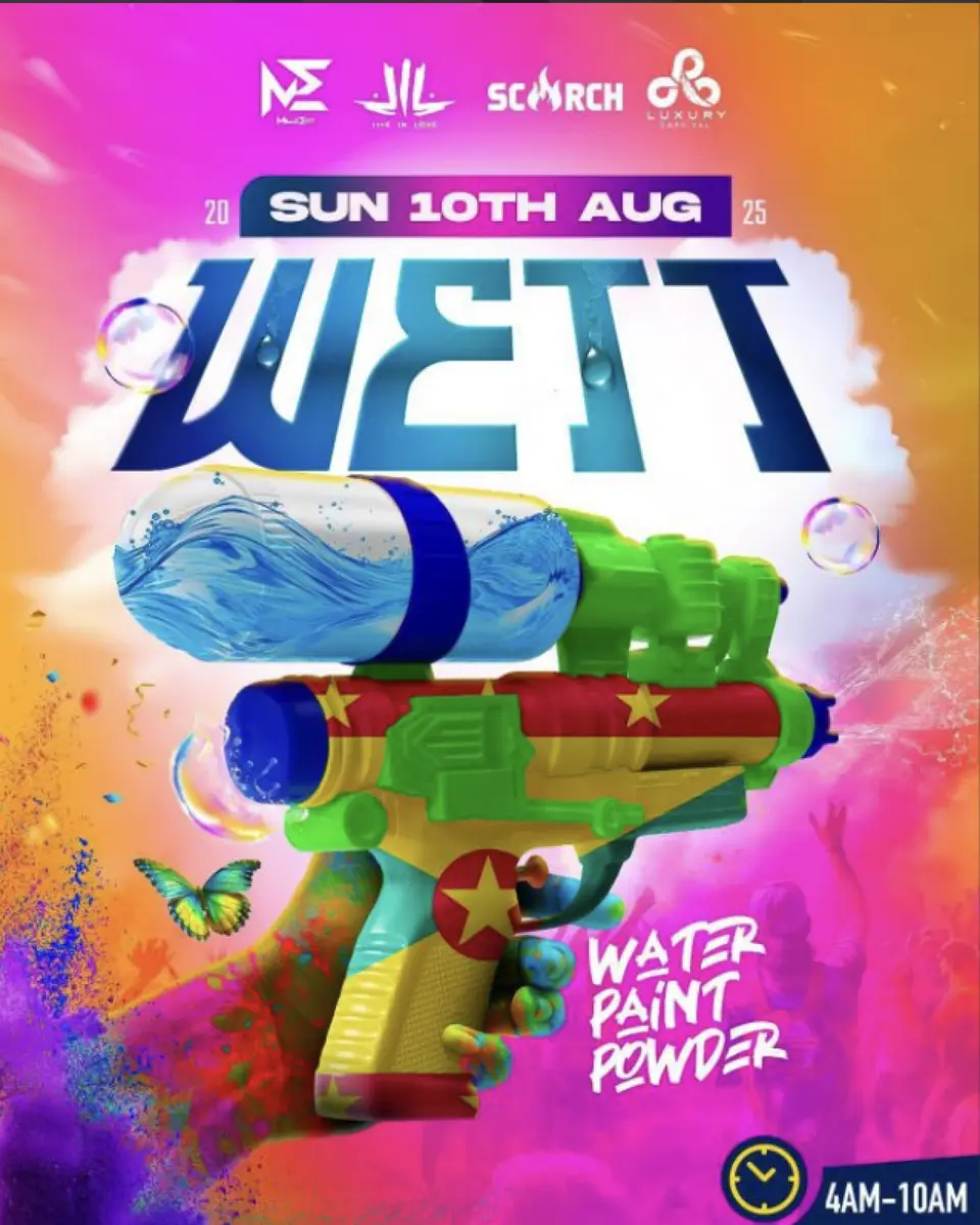 Wett Cooler Fete flyer or graphic.