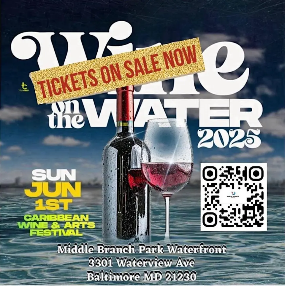 Wine On The Water- Caribbean Wine & Arts Festival flyer or graphic.