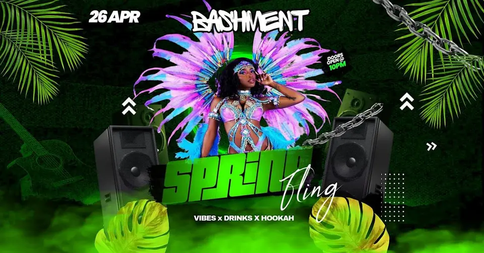 Bashment Spring Fling flyer or graphic.