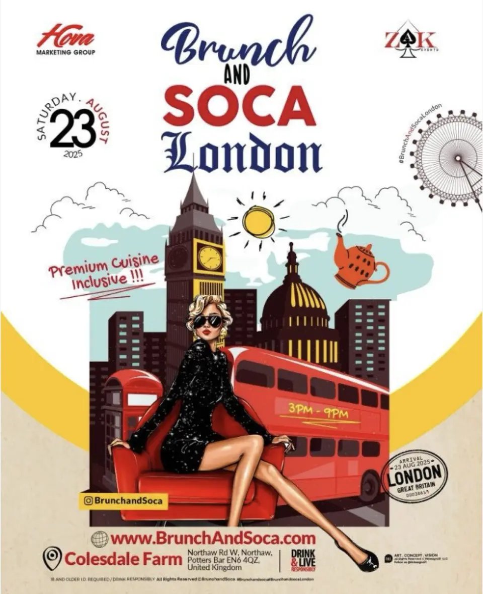 Brunch And Soca  flyer or graphic.