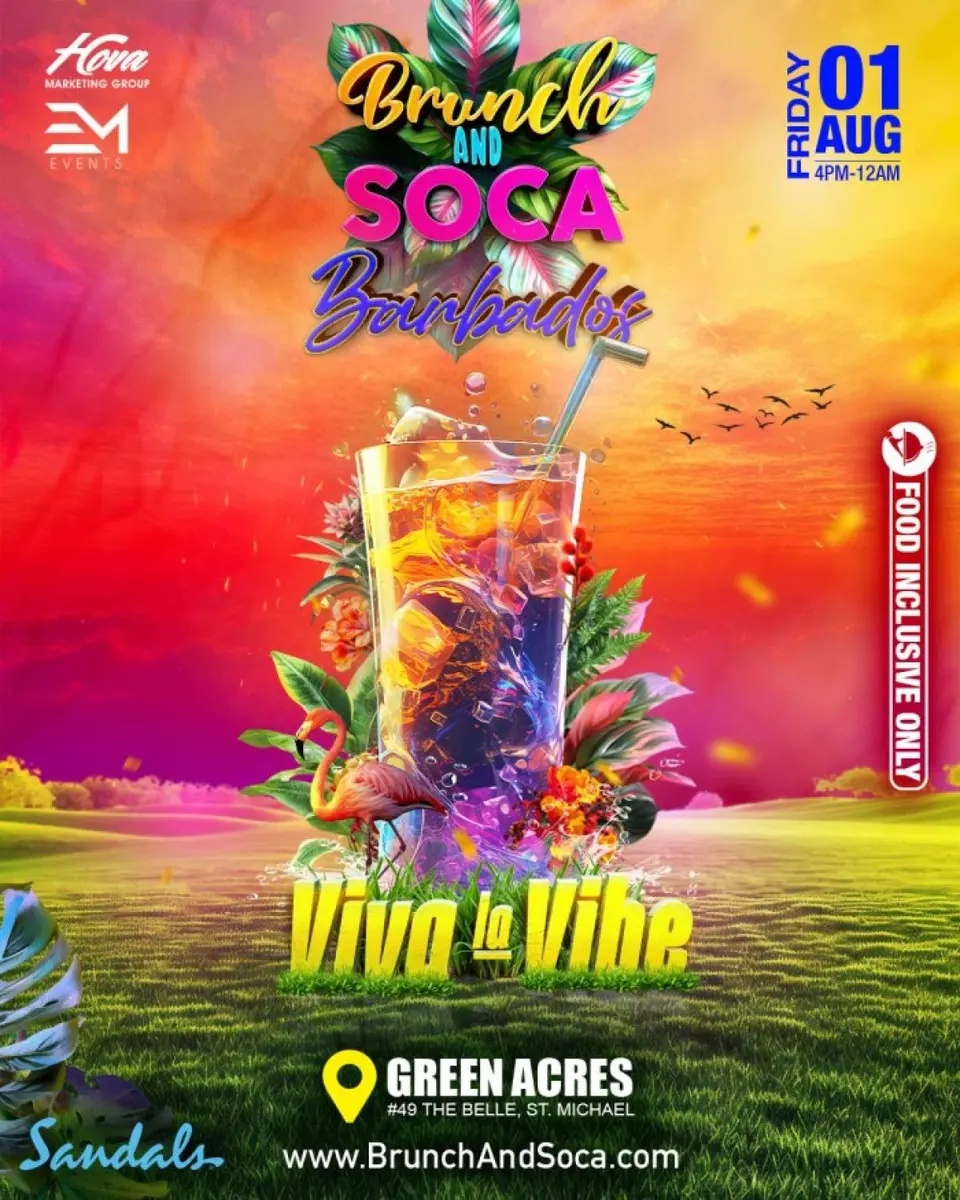 Brunch And Soca  flyer or graphic.
