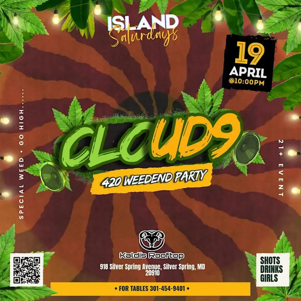 CLOUD 9 flyer or graphic.