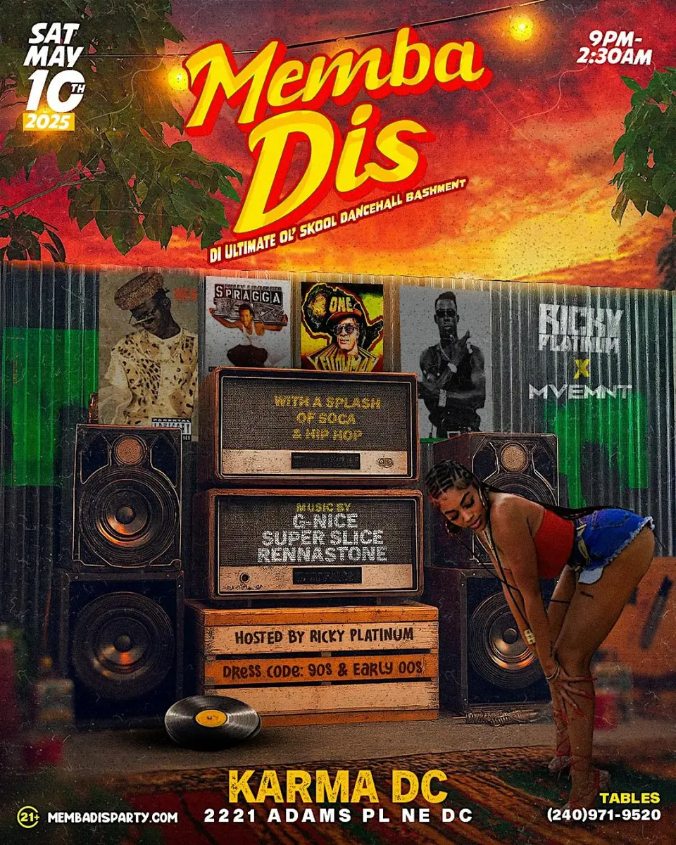 Memba Dis "Di Ultimate Ol'skool Dancehall Bashment” flyer or graphic.
