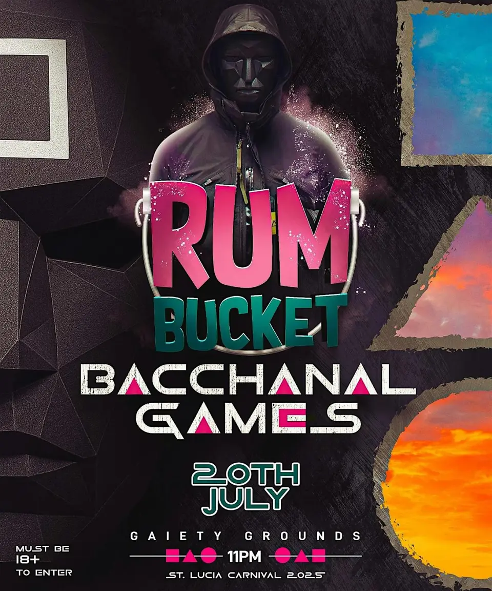 Rum Bucket: Bachannal Games flyer or graphic.