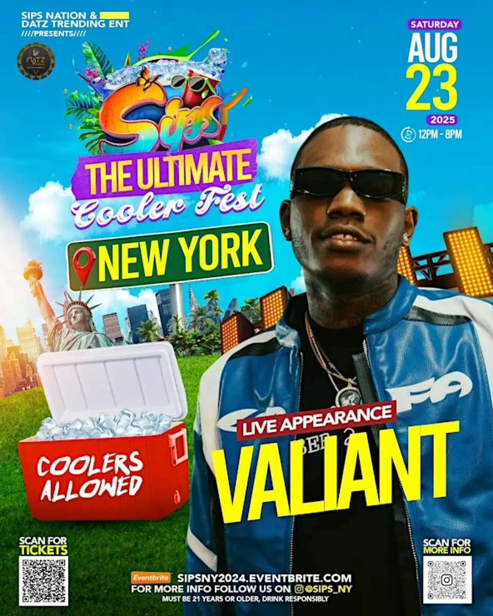 Sips Cooler Fest flyer or graphic.