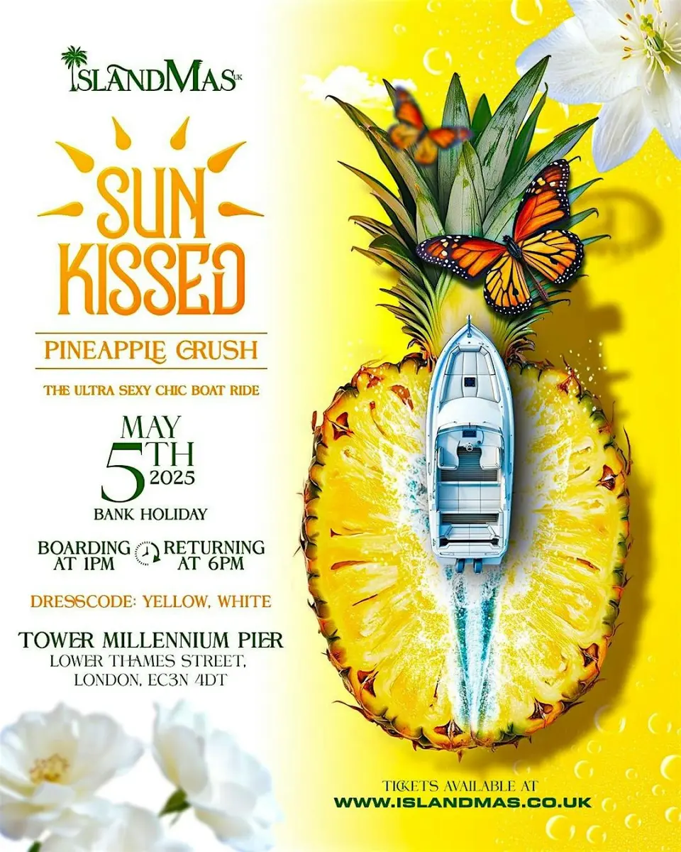 Sun Kissed - Pineapple Crush flyer or graphic.