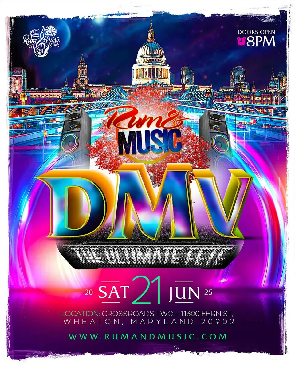 Rum and Music flyer or graphic.