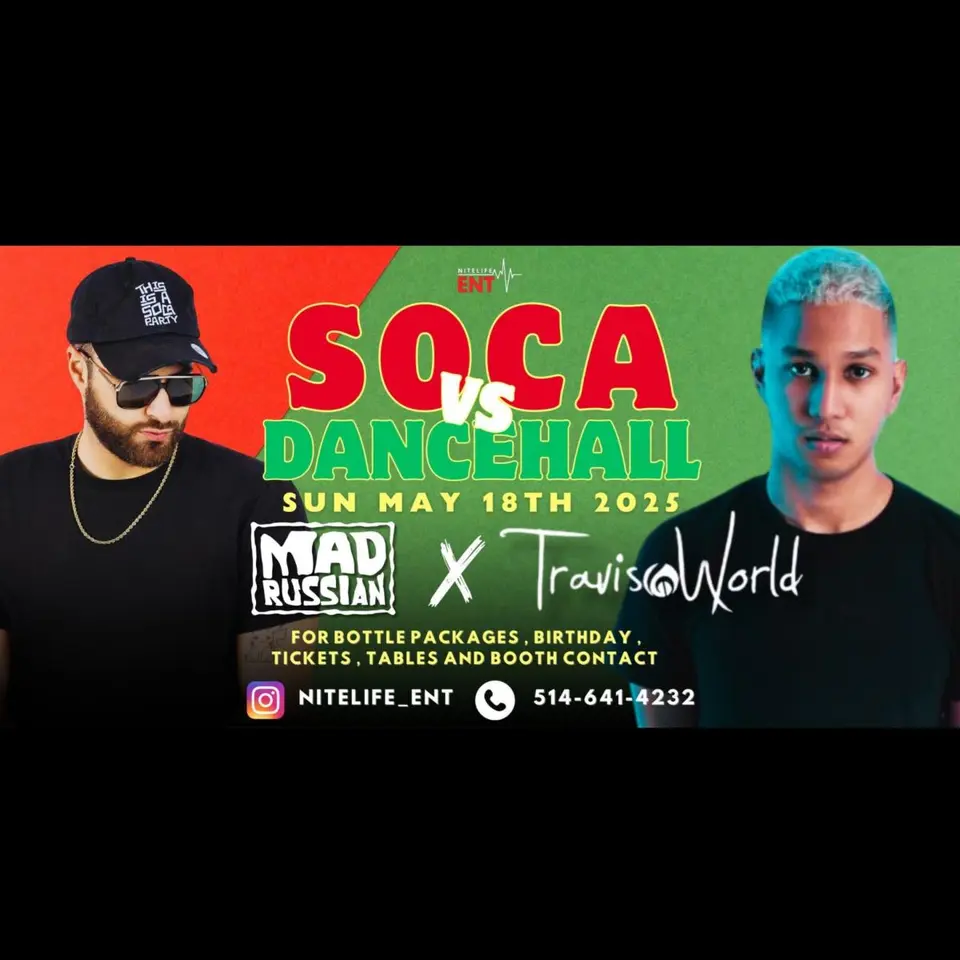 Soca Vs Dancehall 2025 flyer or graphic.