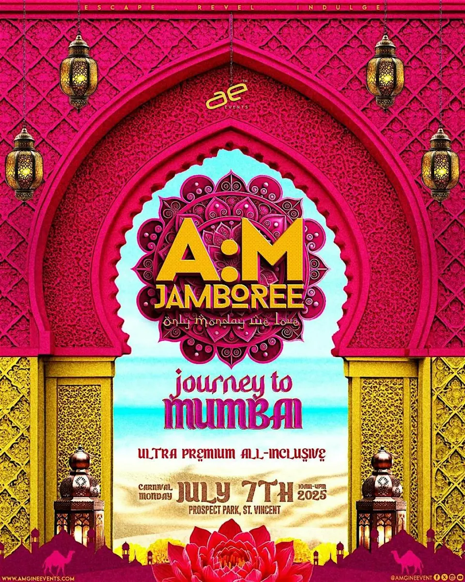 A:M Jamboree flyer or graphic.