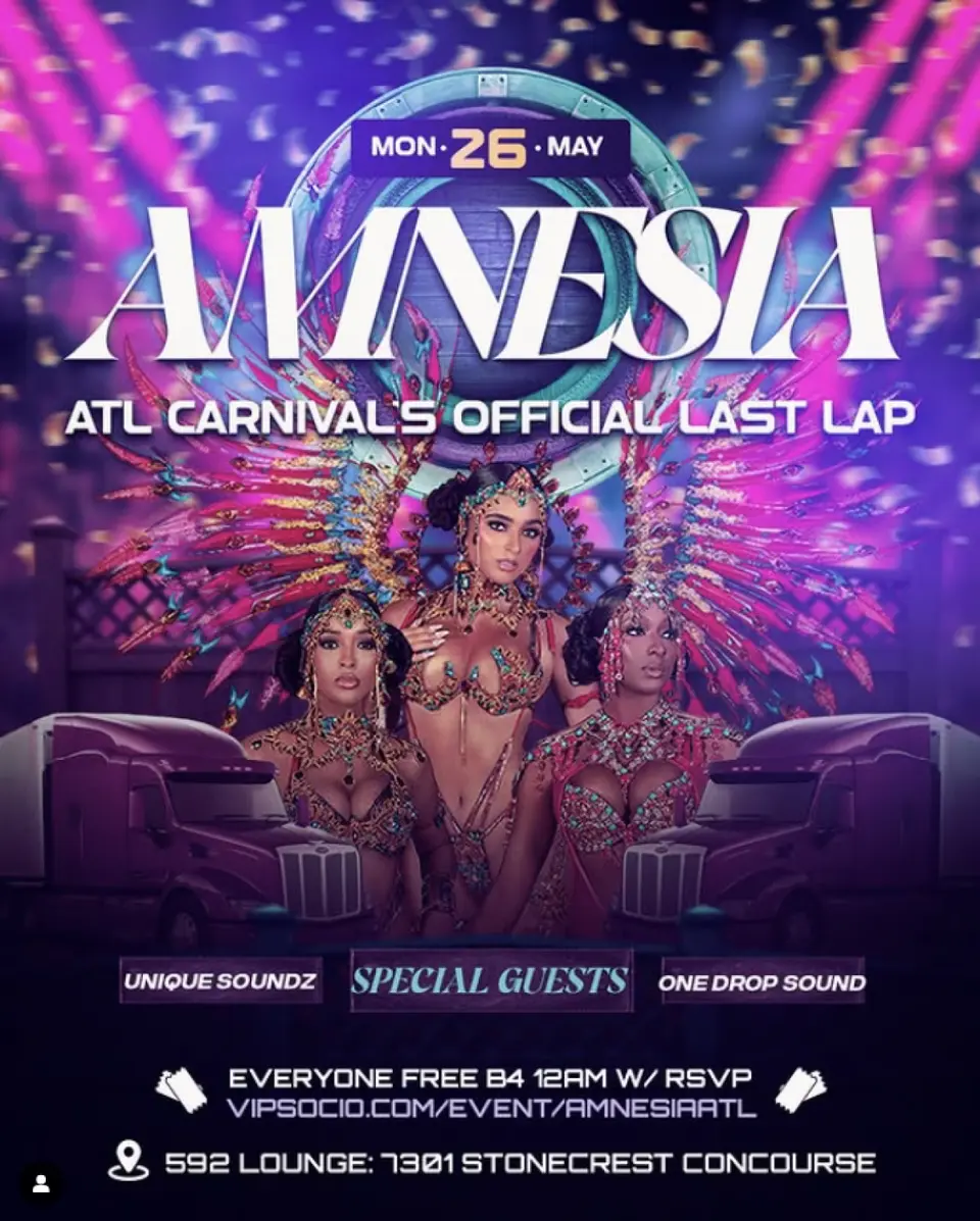 Amnesia flyer or graphic.