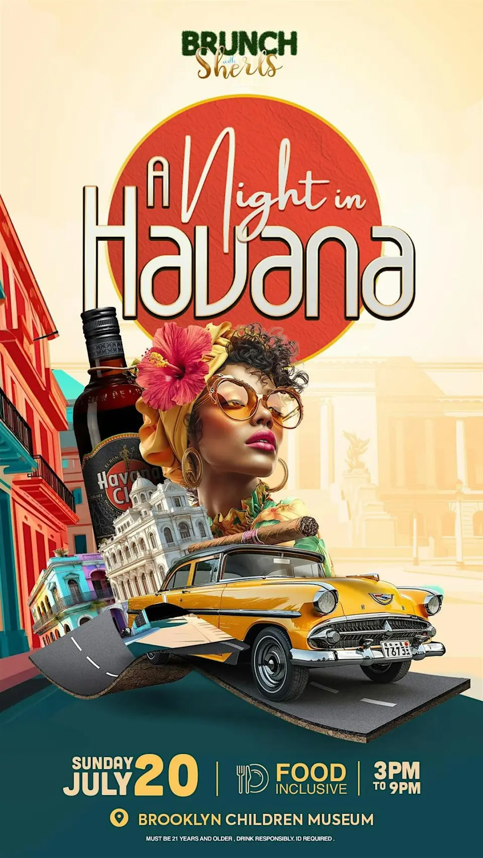 Brunch With Sherls :A Night In Havana flyer or graphic.