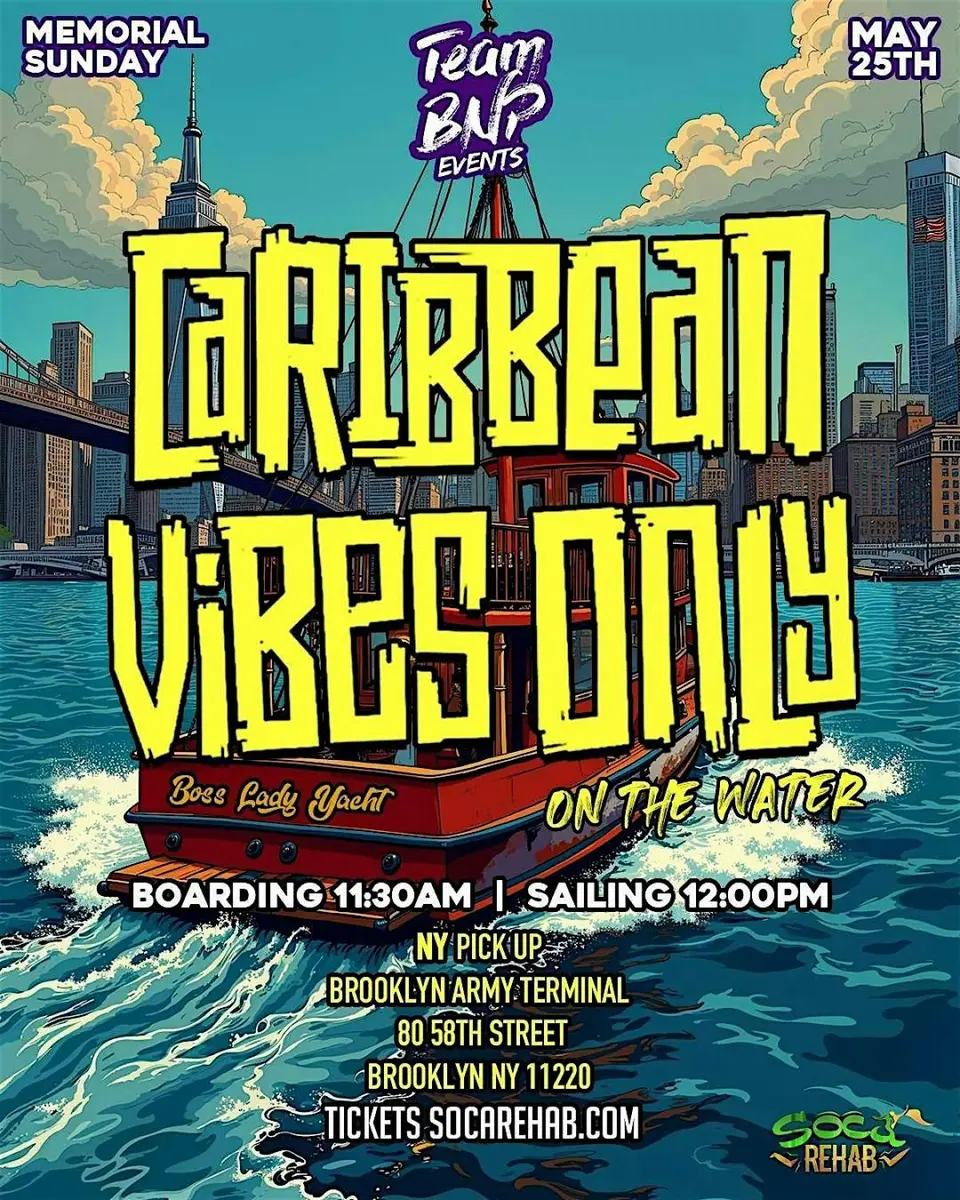 Caribbean Vibes Only flyer or graphic.