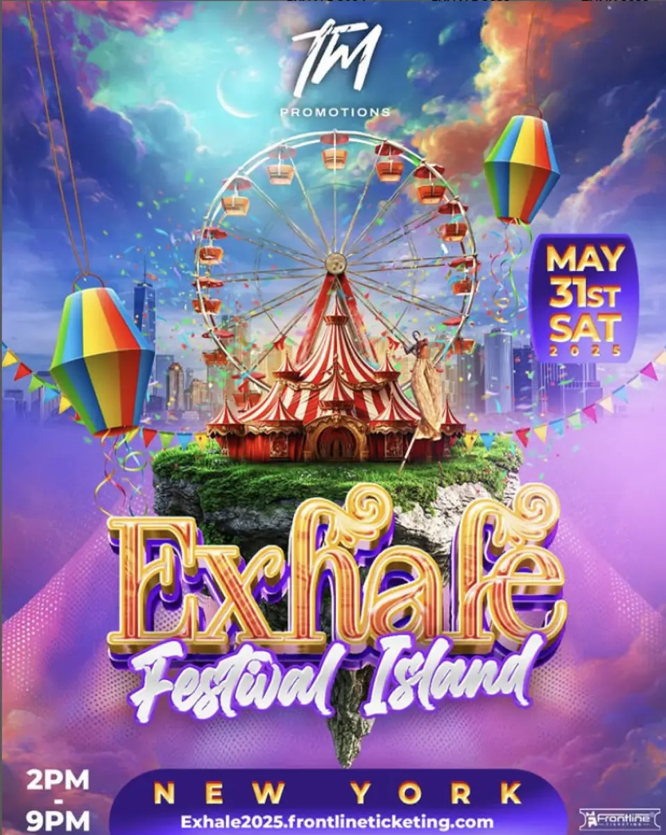 Exhale: Festival Island flyer or graphic.