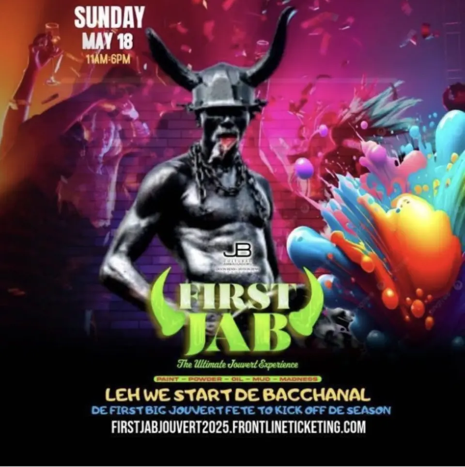First Jab Jouvert  flyer or graphic.
