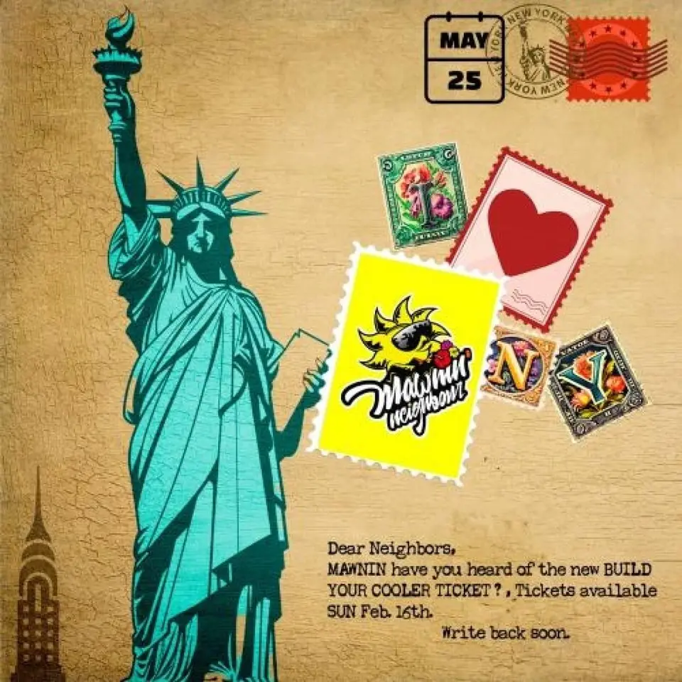 I Love Mawnin Neighbor flyer or graphic.