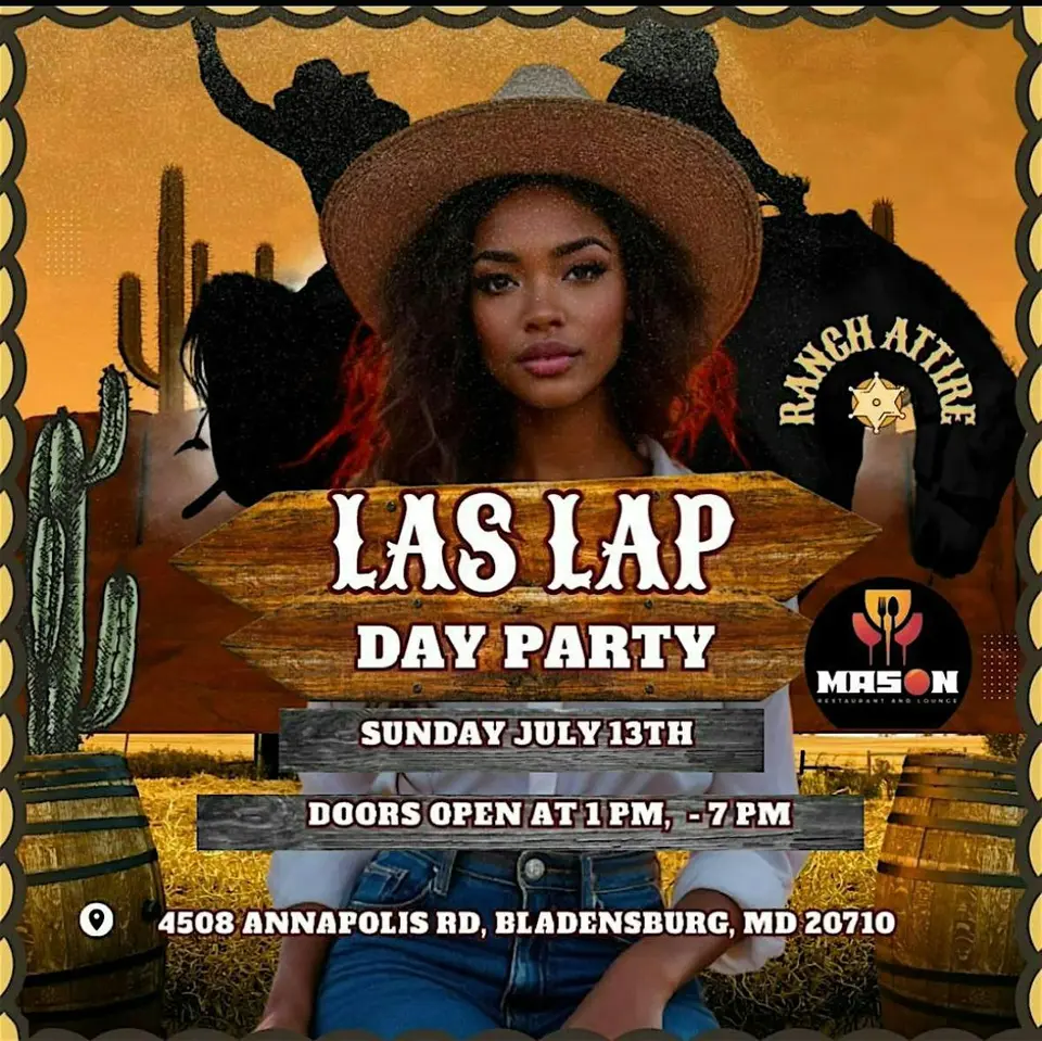 Las Lap Day Party flyer or graphic.