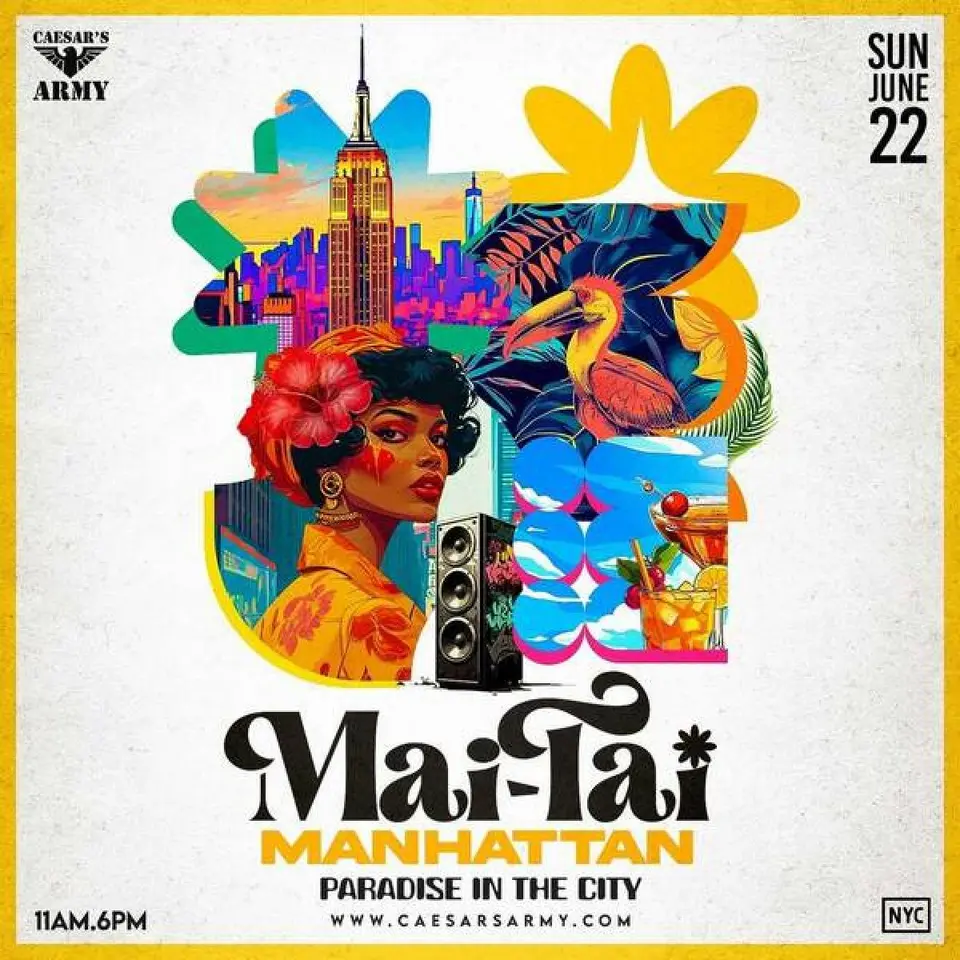 Mai Tai: Manhattan flyer or graphic.
